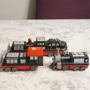 Classic Black and Red Toy Train Set